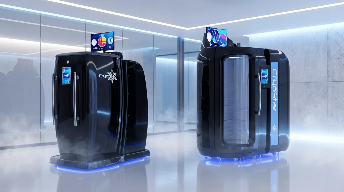 cryosauna_options_features - תאי קריותרפיה ומכונות הרזיה של VACUACTIVUS אפשרויות ותוספות לקריוסאונה: אילו תכונות שוות את זה לעסק שלך? | תמונה_1