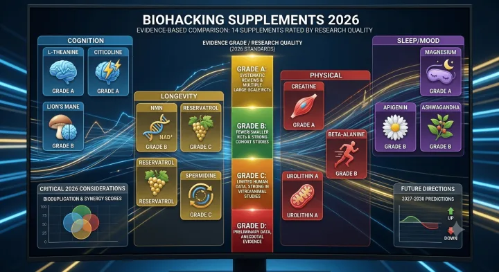 Biohacking suplementi 2026: Što je potkrijepljeno istraživanjima, a što je pompa?