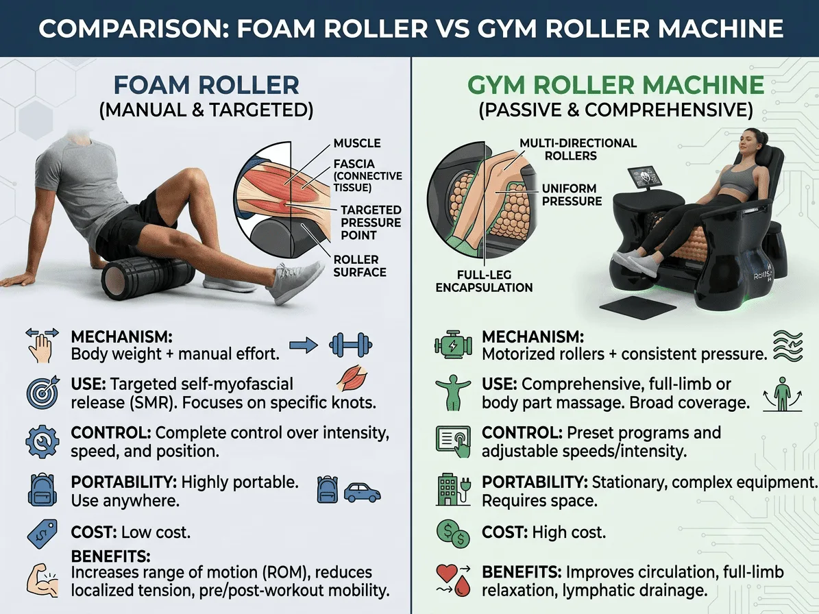 roller machine comparison - VACUACTIVUS cryotherapy chambers and weight loss machines Roller Machine Gym: Why Sports Recovery Studios Add Body Rolling| image_3