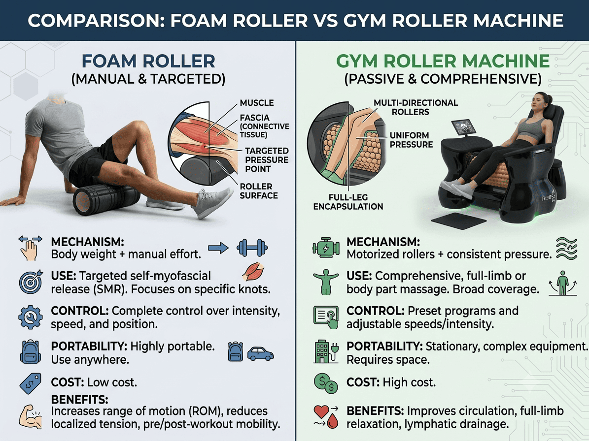 roller machine comparison - VACUACTIVUS cryotherapy chambers and weight loss machines Roller Machine Gym: Why Sports Recovery Studios Add Body Rolling| image_3