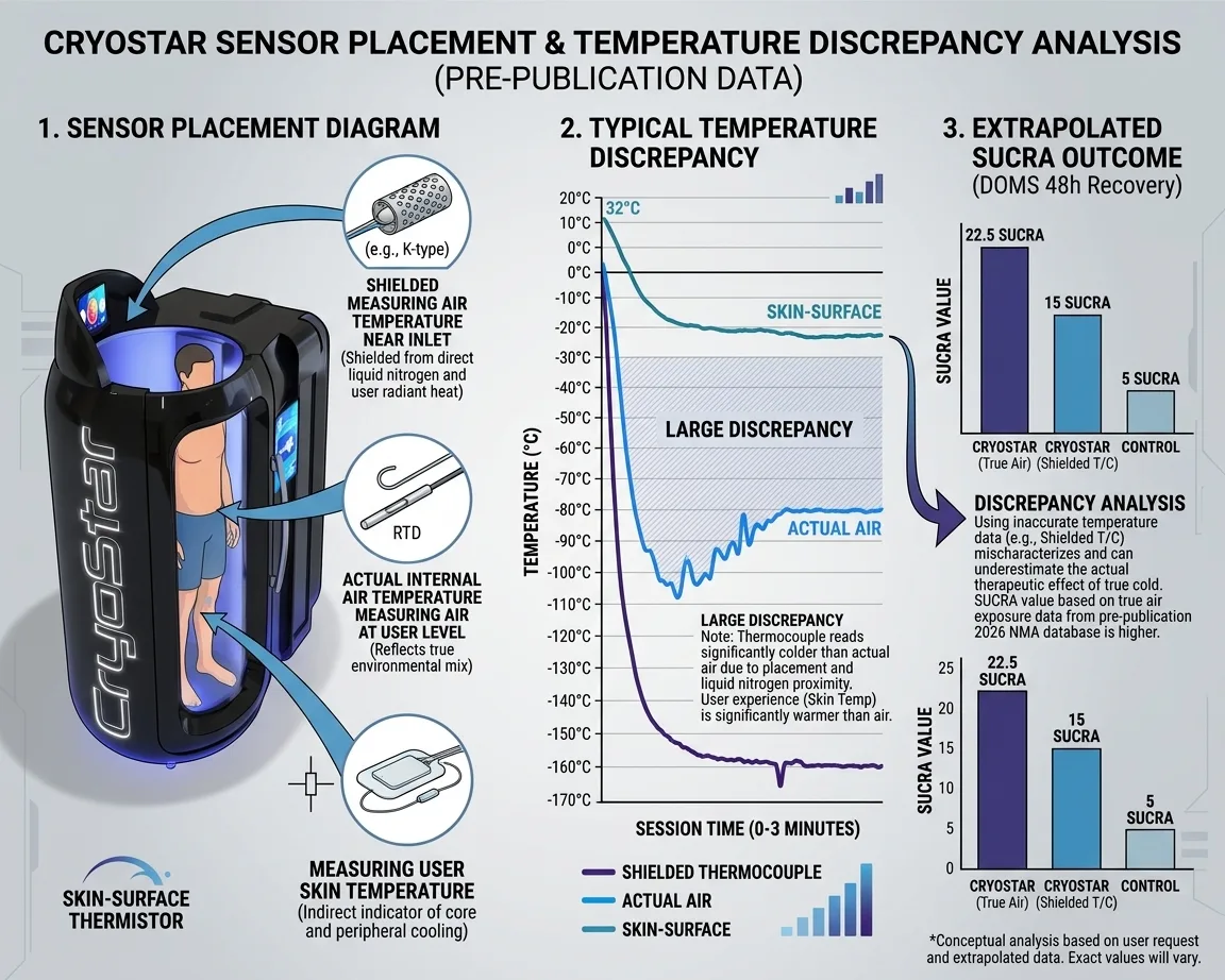 Side-by-side schematic: electric refrigeration cascade with breathable oxygenated air whole-body including head vs liquid nitrogen vapor delivery with head-out cryosauna configuration - VACUACTIVUS cryotherapy chambers and weight loss machines How Cold Is a Cryotherapy Chamber? Temperature Guide by Machine Type| image_3