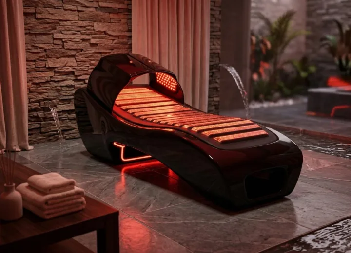 Terapie cu pat cu lumină roșie: Paturi comerciale de bronzare pentru spa-uri