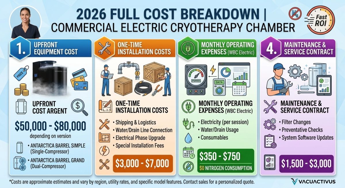 Custo da câmara de crioterapia em 2026: uma análise completa dos preços para proprietários de spas. | imagem_2