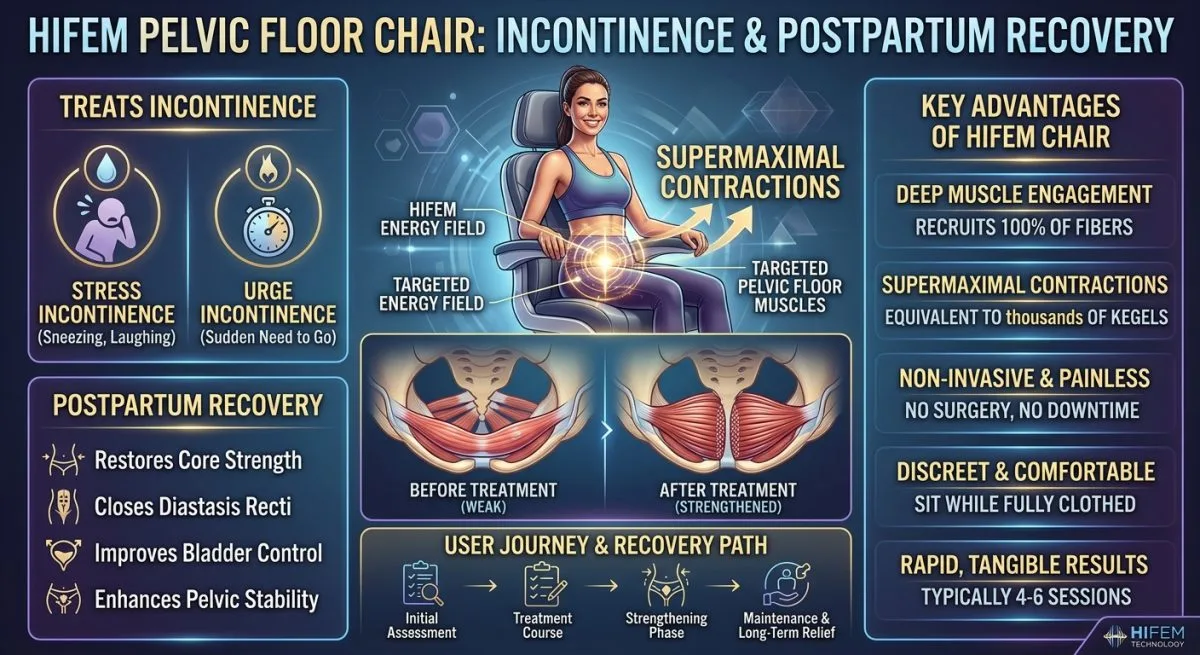 HIFEM Pelvic Floor Chair: Incontinence and Postpartum Recovery| image_1