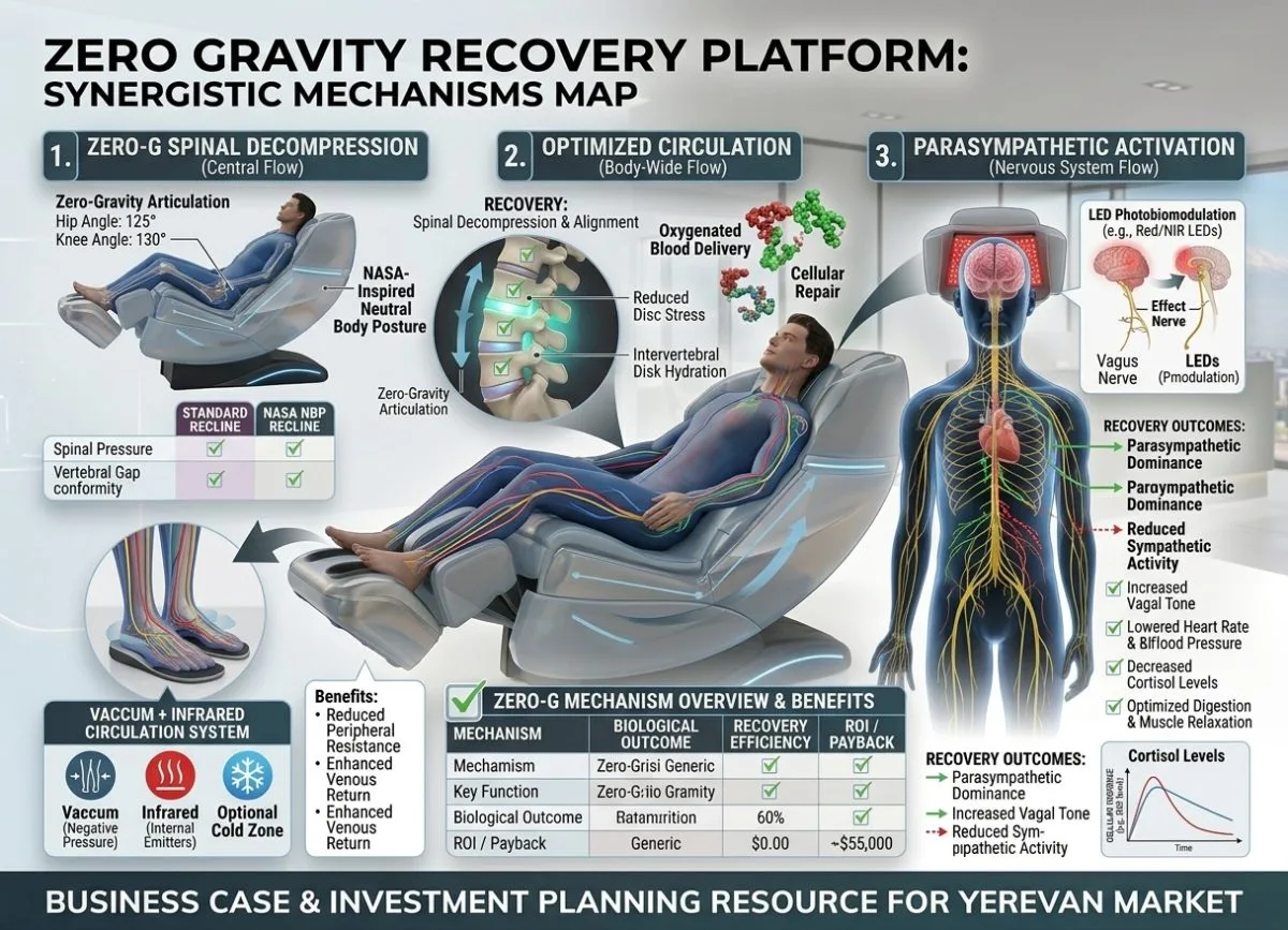 Scaun de masaj Zero Gravity: Cum poziția înclinată triplează recuperarea | imagine_3
